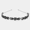 Fashnzfab Stone Embellished Headband In Black