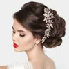 Fashnzfab Stone Leaf Vine Wrap Headpiece In Multi