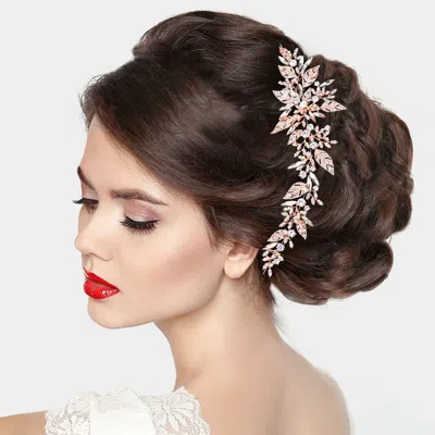 Fashnzfab Stone Leaf Vine Wrap Headpiece In Multi