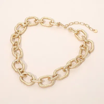 Fashnzfab Stone Pave Horsebit Accent Stretch Bracelet In Silver