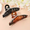 Fashnzfab Stone Paved Frame Hair Claw Clip In Multi