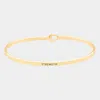 Fashnzfab Strength Brass Thin Metal Hook Bracelet Gold In Gold