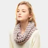 Fashnzfab Striped Chenille Infinity Scarf In Multi