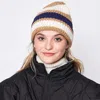 Fashnzfab Striped Cuff Beanie Hat In Multi