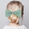 Fashnzfab Striped Deft Bun Maker Hairband In Green