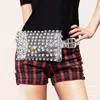Fashnzfab Studded Transparent Fanny Pack / Belt / Clutch Bag In Gold