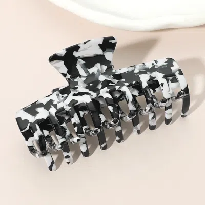 Fashnzfab Stylish Acetate Claw Hair Clip In Gray