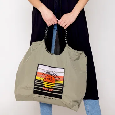 Fashnzfab Sun Rope Nylon Tote Bag In Multi