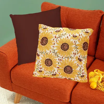 FASHNZFAB SUNFLOWER PATTERN PILLOW / CUSHION