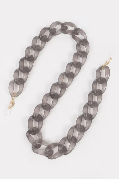 Fashnzfab Sunglasses Acrylic Chain In Blue