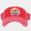 Fashnzfab Sunshine And Whiskey Vintage Visor Hat In Pink