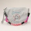 Fashnzfab Sweet Message Donut Embroidered Shoulder Bag In Gray