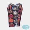 Fashnzfab Swirl Yarn Embroidered Smart Touch Gloves In Multi