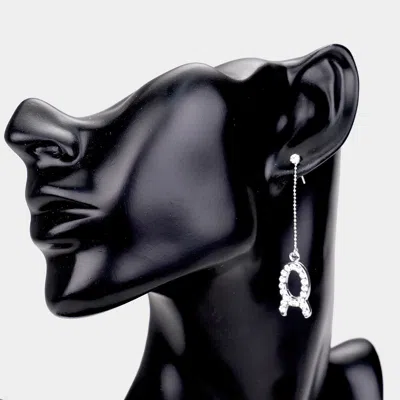 Fashnzfab Taurus - Zodiac Sign Dangle Earrings In Silver