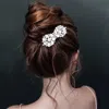Fashnzfab Teardrop Stone Cluster Bow Hair Comb In Black