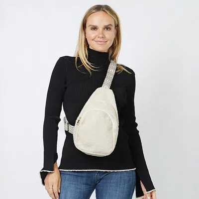 Fashnzfab Teddy Fur Sling Bag / Crossbody Bag In Multi