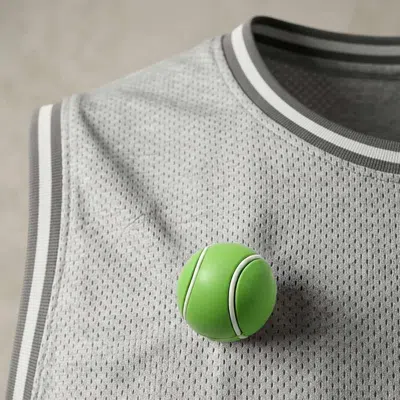 Fashnzfab Tennis Ball Lapel Pin Brooch In Green