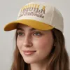 Fashnzfab Tequila Fixed Everything Message Embroidered Snapback Baseball Cap In Gray