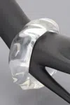 Fashnzfab Textured Acrylic Bangle Simple Design In Multi