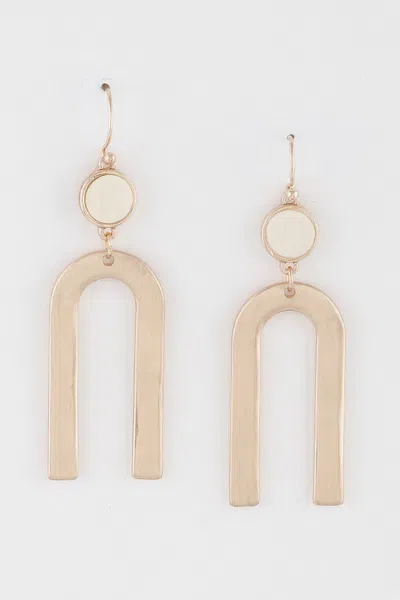 Fashnzfab Textured Arch Earrings In Multi