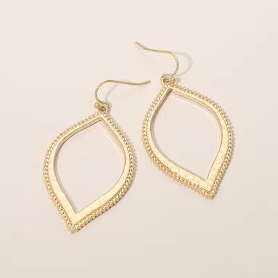 Fashnzfab Textured Metal Open Frame Earrings In Multi