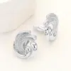 Fashnzfab Textured Metal Swirl Clip On Earrings In Silver