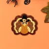 Fashnzfab Thanksgiving Turkey Iron On Patch In Multi