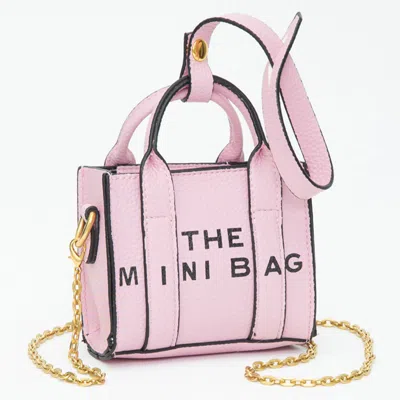 Fashnzfab The Mini Bag Message Pointed Faux Leather Bag Charm / Mini Bag / Crossbody Bag In Multi