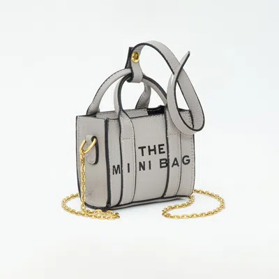Fashnzfab The Mini Bag Message Pointed Faux Leather Bag Charm / Mini Bag / Crossbody Bag In Multi
