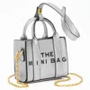 Fashnzfab The Mini Bag Message Pointed Faux Leather Bag Charm / Mini Bag / Crossbody Bag In Silver