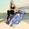 Fashnzfab The Starry Night By Vincent Van Gogh Print Beach Towel And Tote Bag In Blue