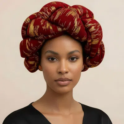 Fashnzfab Thick Knot Padded Braided Turban Hair Wrap In White