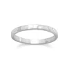 Fashnzfab Thin Hammered Band Midi Ring In Silver
