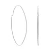 Fashnzfab Thin Oval Wire Hoops In Pattern