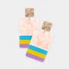 Fashnzfab Three Tone Pointed Celluloid Acetate Rectangle Dangle Earrings - Pink In Pink