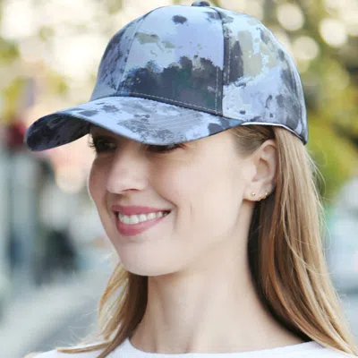 Fashnzfab Tie-dye Baseball Cap In Black