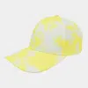Fashnzfab Tie Dye Baseball Cap In Yellow