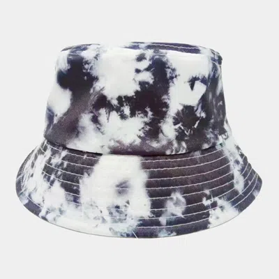 Fashnzfab Tie Dye Bucket Hat In Black