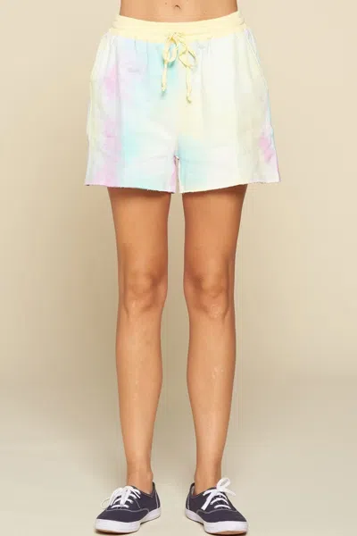 Fashnzfab Tie-dye Printed Jersey Shorts In Multi
