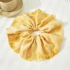 Fashnzfab Tie Dye Scrunchie Hairband In Yellow