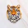 Fashnzfab Tiger Iron On Patch In Orange