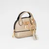 Fashnzfab Top Handle Coin Purse Mini Pouch Bag / Bag Charm In Gold