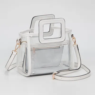 Fashnzfab Transparent 3-piece Crossbody Handbag Set In Multi