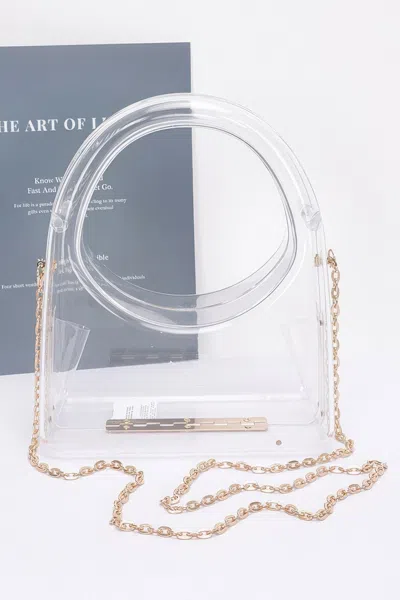 Fashnzfab Transparent Acrylic Clutch In Multi