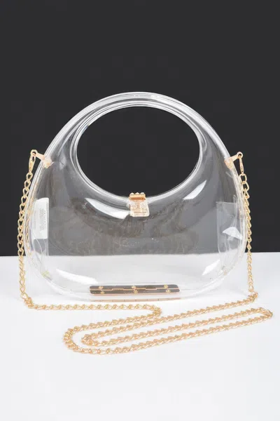 Fashnzfab Transparent Acrylic Clutch In Multi
