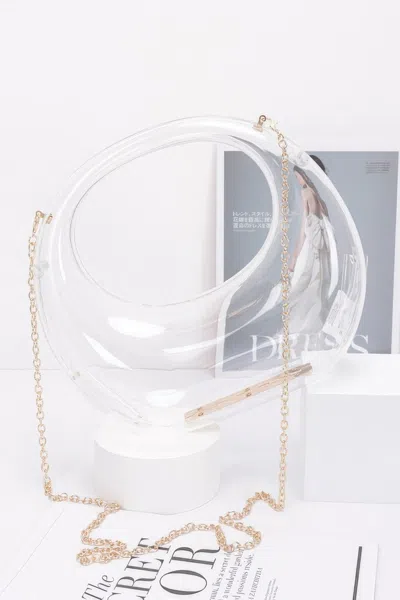 Fashnzfab Transparent Acrylic Clutch In Multi
