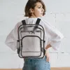 Fashnzfab Transparent Backpack Bag In Black