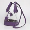 Fashnzfab Transparent Bucket Shoulder Bag / Crossbody Bag In Purple