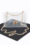 Fashnzfab Transparent Chain Crossbody Bag In Multi