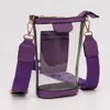 Fashnzfab Transparent Crossbody Bag / Phone Bag In Purple